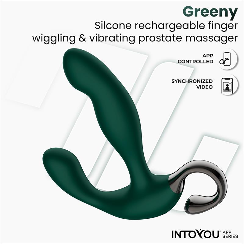 Greeny Prostate Massager with Finger Wiggling and App